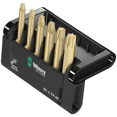 Набор бит звездочек TORX 6 предметов Wera Bit-Check 6 TX HF 1