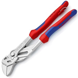 Клещи переставные-гаечный ключ Knipex 2 дюйма 52мм хром 2-к ручки с петлей страховки L-250мм