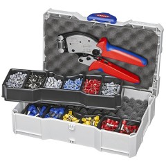 Пресс-клещи Knipex Twistor16 KN-975318 с набором кабельных наконечников в кейсе TANOS MINI-systainer