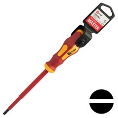 Отвертка плоская диэлектрическая шлиц 5,5х1мм Master SL5.5x125 мм VDE 1000В EKF Basic