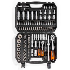 Набор автоинструмента 1/2’’ и 1/4’’, 110 предметов