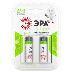 Аккумулятор AA ЭРА HR6-2BL 2700mAh (упаковка 2шт) 5055398601686