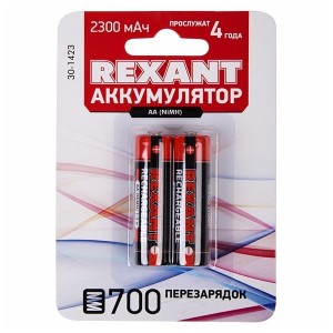 Аккумулятор AA Rexant 1,2В 2300мАч (в упаковке 2шт)