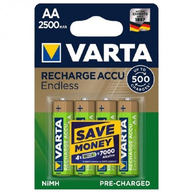 Купить Аккумулятор AA VARTA ENDLESS ENERGY HR6 2500mAh (упаковка 4шт) 4008496928255