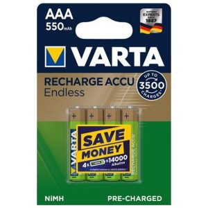 Аккумулятор AAA VARTA ENDLESS ENERGY HR03 550mAh (упаковка 4шт) 4008496928293