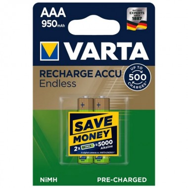 Купить Аккумулятор AAA VARTA ENDLESS ENERGY HR03 950mAh (упаковка 4шт) 4008496928378
