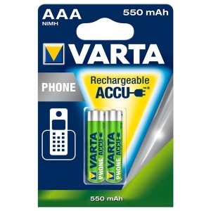 Аккумулятор AAA VARTA Phone Power HR03 550мАч (упаковка 2шт) 4008496808120