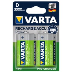 Аккумулятор D VARTA ACC.R2U/RECH.A.POW. HR20 3000мАч  (упаковка 2шт) 4008496550777
