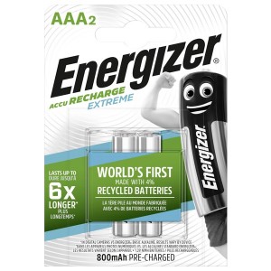 Аккумулятор Energizer Extreme Rech AAA 800мАч (упаковка 2шт)