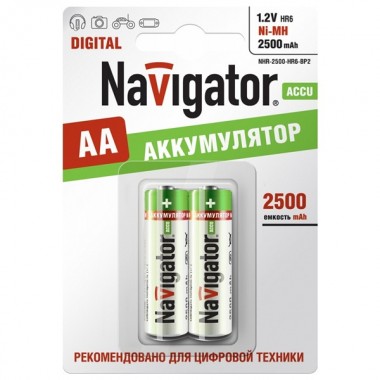 Купить Аккумулятор Navigator AA 94 464 NHR-2500-HR6-BP2