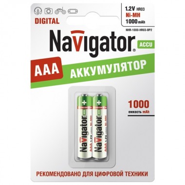 Отзывы Аккумулятор Navigator AAA 94 462 NHR-1000-HR03-BP2