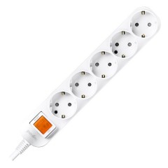 Anam Legrand e-Fren 5 Удлинитель с выключателем, шнур 2.5м, 16A, 250V