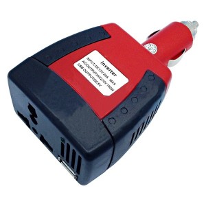 Автомобильный портативный инвертор 75W 12V - 220V c USB зарядкой