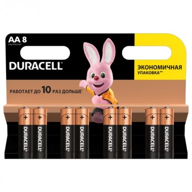 Отзывы Батарейка AA Duracell LR6-8BL BASIC MN1500 (упаковка 8 шт) 5000394006522