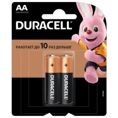 Батарейка AA Duracell LR6 BASIC NEW MN1500 (упаковка 2шт) 5000394058163