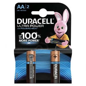 Батарейка AA Duracell LR6L Ultra Power MN1500 (упаковка 2 шт) 5000394058712
