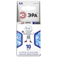 Батарейка AA ЭРА LR6-10BL компактный (упаковка 10 шт) 5055398621479