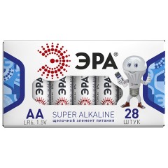 Батарейка AA ЭРА LR6-28 box (упаковка 28 шт) 5055398651254