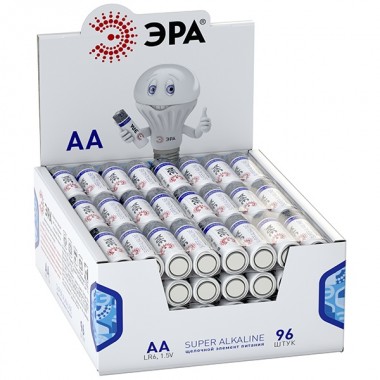 Купить Батарейка AA ЭРА LR6-4S promo-box (упаковка 96 шт) 5055945536713