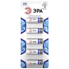 Батарейка AA ЭРА LR6-5BL Strip (упаковка 5 шт) 5055398694145