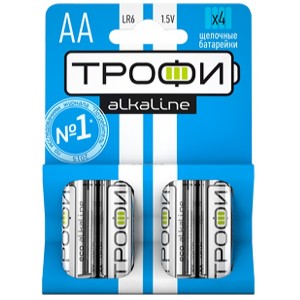 Батарейка AA Трофи LR6-4BL (упаковка 4шт) 5055283002079