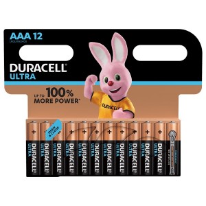 Батарейка AAA Duracell LR03-12BL MN2400 Ultra Power (упаковка 12 шт) 5000394064218