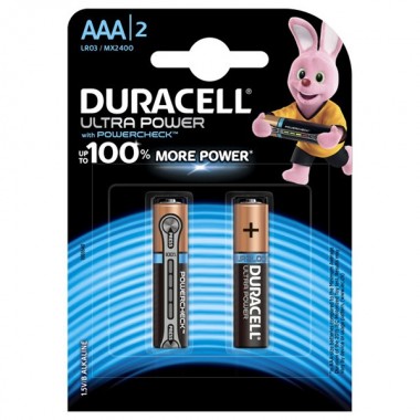 Обзор Батарейка AAA Duracell LR03-2BL MN2400 Ultra Power (упаковка 2 шт) 5000394060425