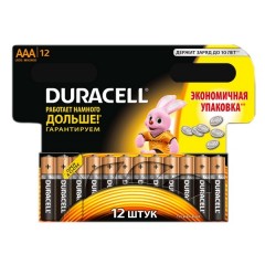 Батарейка AAA Duracell LR03 BASIC MN2400 (упаковка 12шт) 109254