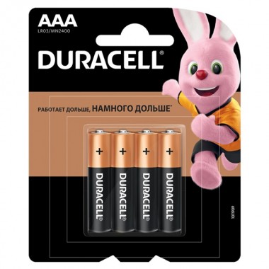 Купить Батарейка AAA Duracell LR03 BASIC NEW MN2400 (упаковка 4шт)