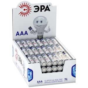 Батарейка AAA ЭРА LR03-4S promo-box (упаковка 96 шт) 5055945537512