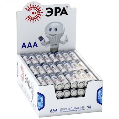 Отзывы Батарейка AAA ЭРА LR03-4S promo-box (упаковка 96 шт) 5055945537512
