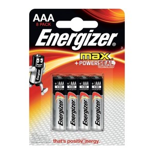 Батарейка ENERGIZER MAX LR03/E92/AAA (упаковка 8шт)