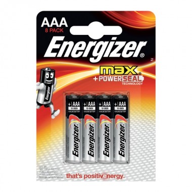 Купить Батарейка ENERGIZER MAX LR03/E92/AAA (упаковка 8шт)