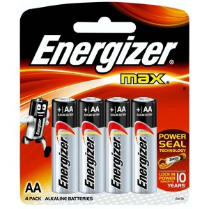 Батарейка ENERGIZER MAX LR6/E91/AA (упаковка 4шт)
