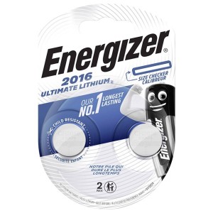 Батарейка ENERGIZER Ultimate Lithium CR2016 (упаковка 2шт)
