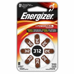 Батарейка ENERGIZER Zinc Air PR41/312/ZA312 (упаковка 8шт)