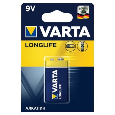 Отзывы Батарейка Крона VARTA LONGLIFE 9V (упаковка 1шт) 4008496847273