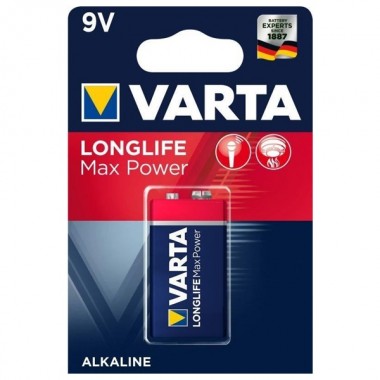 Купить Батарейка Крона VARTA LONGLIFE MAX POWER 9V (упаковка 1шт) 4008496545612