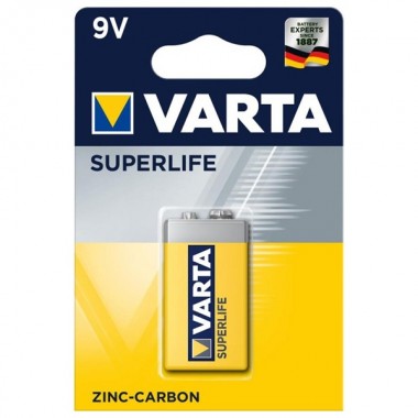 Обзор Батарейка Крона VARTA SUPERLIFE 9V (упаковка 1шт) 4008496556427