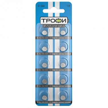 Обзор Батарейка Трофи G1 (364) LR621 LR60 (упаковка 10шт) 5060138476516