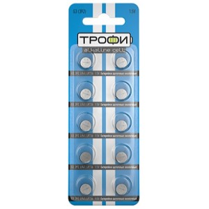 Батарейка Трофи G3 (392) LR736, LR41 (упаковка 10шт) 5060138476691