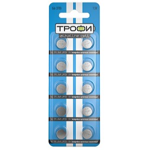 Батарейка Трофи G6 (370) LR920, LR69 (упаковка 10шт) 5060138476752