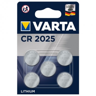 Купить Батарейка VARTA ELECTRONICS CR 2025 (упаковка 5шт) 4008496850891
