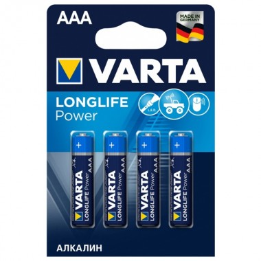 Купить Батарейка VARTA LONGL. POWER LR03 AAA (упаковка 4шт) 846917