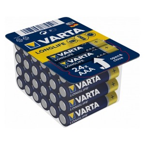 Батарейка VARTA LONGLIFE AAA big (упаковка 24шт) 4008496774548