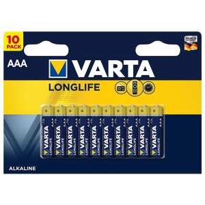 Батарейка VARTA LONGLIFE AAA (упаковка 10шт) 4008496609314