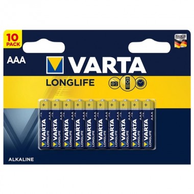 Обзор Батарейка VARTA LONGLIFE AAA (упаковка 10шт) 4008496609314