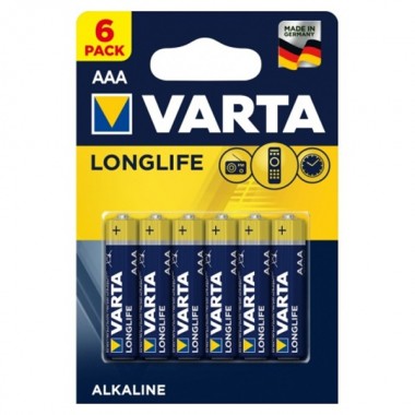 Отзывы Батарейка VARTA LONGLIFE AAA (упаковка 6шт) 4008496525119