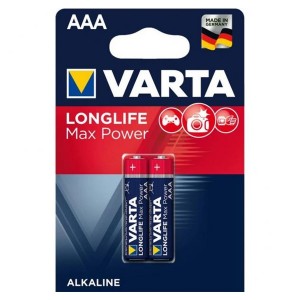 Батарейка VARTA LONGLIFE MAX POWER LR03 ААА (упаковка 2шт) 114733