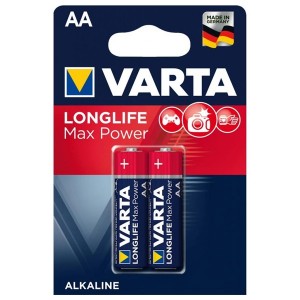 Батарейка VARTA LONGLIFE MAX POWER LR6 AA (упаковка 2шт) 114764